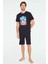 - Erkek Lacivert T-Shirt Şort Takımı 1