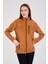 Kadın Polar Camel Tam Fermuarlı 3 Cepli Outdoor Ceket Tacticale 3