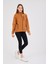 Kadın Polar Camel Tam Fermuarlı 3 Cepli Outdoor Ceket Tacticale 4
