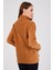 Kadın Polar Camel Tam Fermuarlı 3 Cepli Outdoor Ceket Tacticale 5