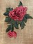 24 x 17 cm Kabartma Nakış Işleme Gül Aplike Dikiş Aksesuarı 1