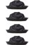4pcs Siyah Saç Kesme Cape Salon Kuaförlük Pelerini Kullanıyor (Yurt Dışından) 1