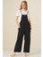 Kadınlar İçin Askılı Bahçivan Tulum %97 Polyester Şık Siyah Tasarım 1