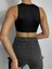 Kadın Lkralı Slimfit Kolsuz Crop Taş Aksesuarlı 3