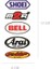 Sticker Seti Shoei, Bell, Arai Su Geçirmez 12X6 cm Set 5 Parça 1