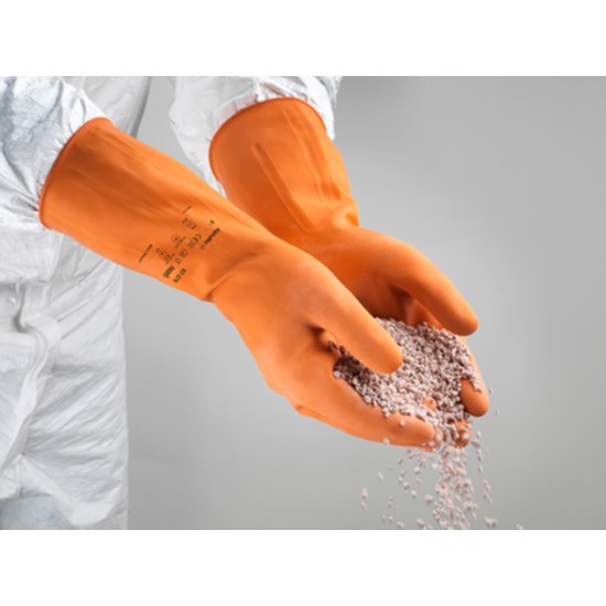 Guanti Di Protezione Chimica Ansell AlphaTec 87-137 - Lattice, Taglia M/L, 12 Paia - Foto 11