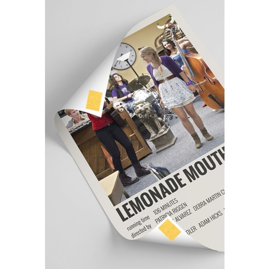 Lemonade Mouth Film Info Card Bilgi Kartı Minimalist Poster Fiyatı