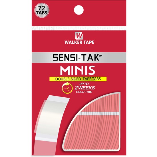Walker Tape Sensi Tak™ Mini's Protez Saç Bandı Oval (2,0 cm x 7,5 cm) 72 Adet