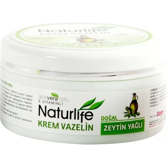 Naturlife Zeytinyağlı Vazelin Krem 125 ml