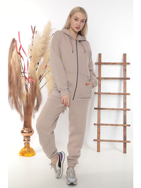 Wnd Sport Kapüşonlu Fermuarlı Oversize Lastikli Paça Yüksek Fiyatı