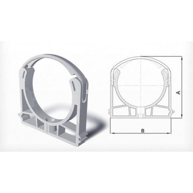 Fırat PVC Atık Su Kelepçe 75 mm (5 Adet)