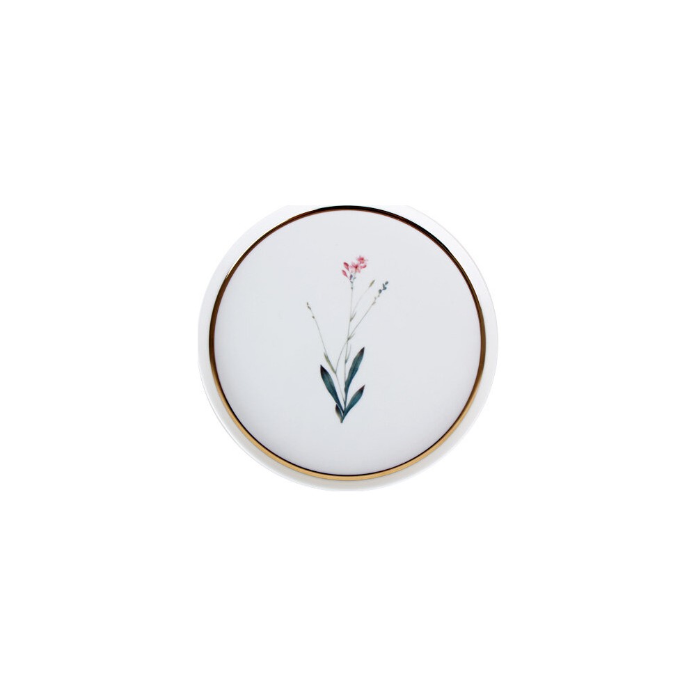 Porland Botanical Desenli Alumilite Porselen Düz Tabak 21 cm – Tekli, Bahar Tonlarında Zarif Sofra Tasarımı
