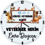 Biresimden Veterinere Hediye Isimli Klinik Duvar Saati