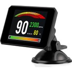 Gplus P16 Hud Head Up Display Obd 48 Fonksiyonlu Araç Data Yansıtıcı Alarmlı Erken Uyarı Sistemi Hız Devir Gösterge Ekranı