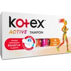 Kotex Active Tampon Normal 16'lı Ekstra Emici Şeritlerle Sızıntı Önleyici Konfor
