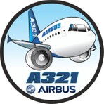 Sticker Fabrikası Aribus A321 Sticker 00008