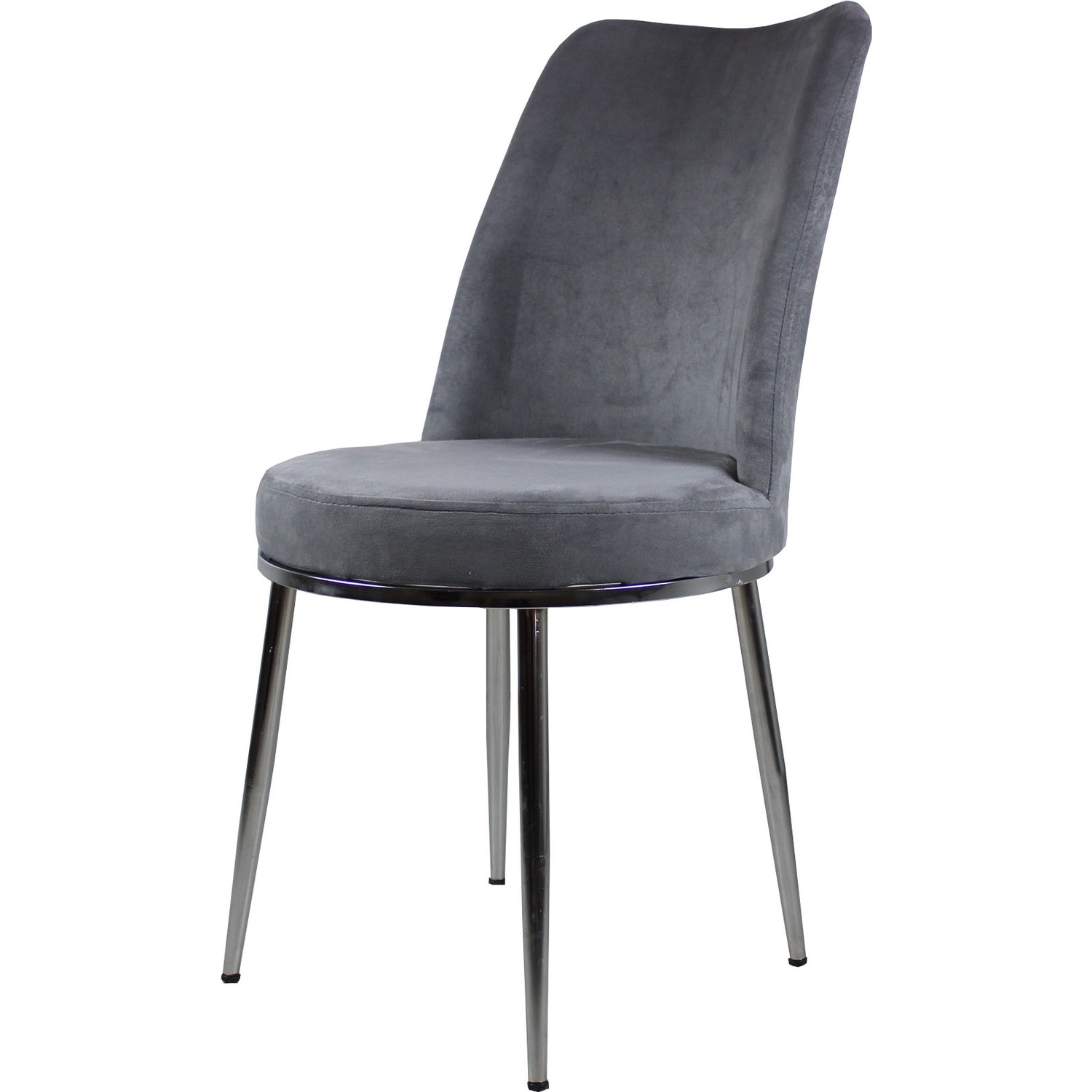 Laçes House Metal Ayaklı Sandalye Tay Tüyü Kumaş Geniş ve