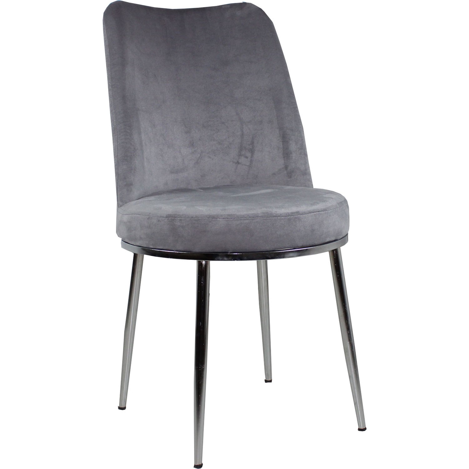 Laçes House Metal Ayaklı Sandalye Tay Tüyü Kumaş Geniş ve