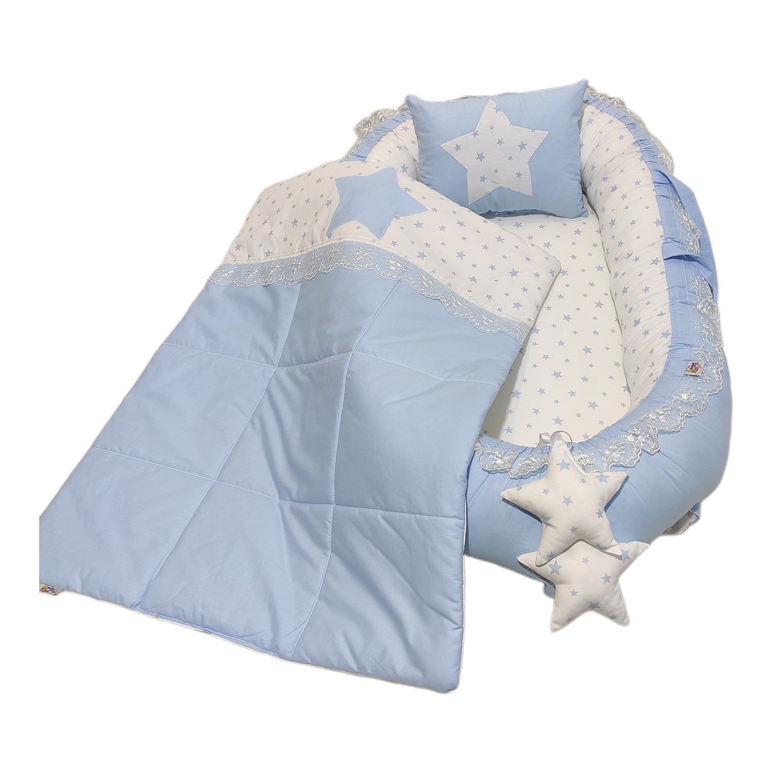 Bebek Atölyesi Mavi Renk Babynest ve Seti Fiyatı