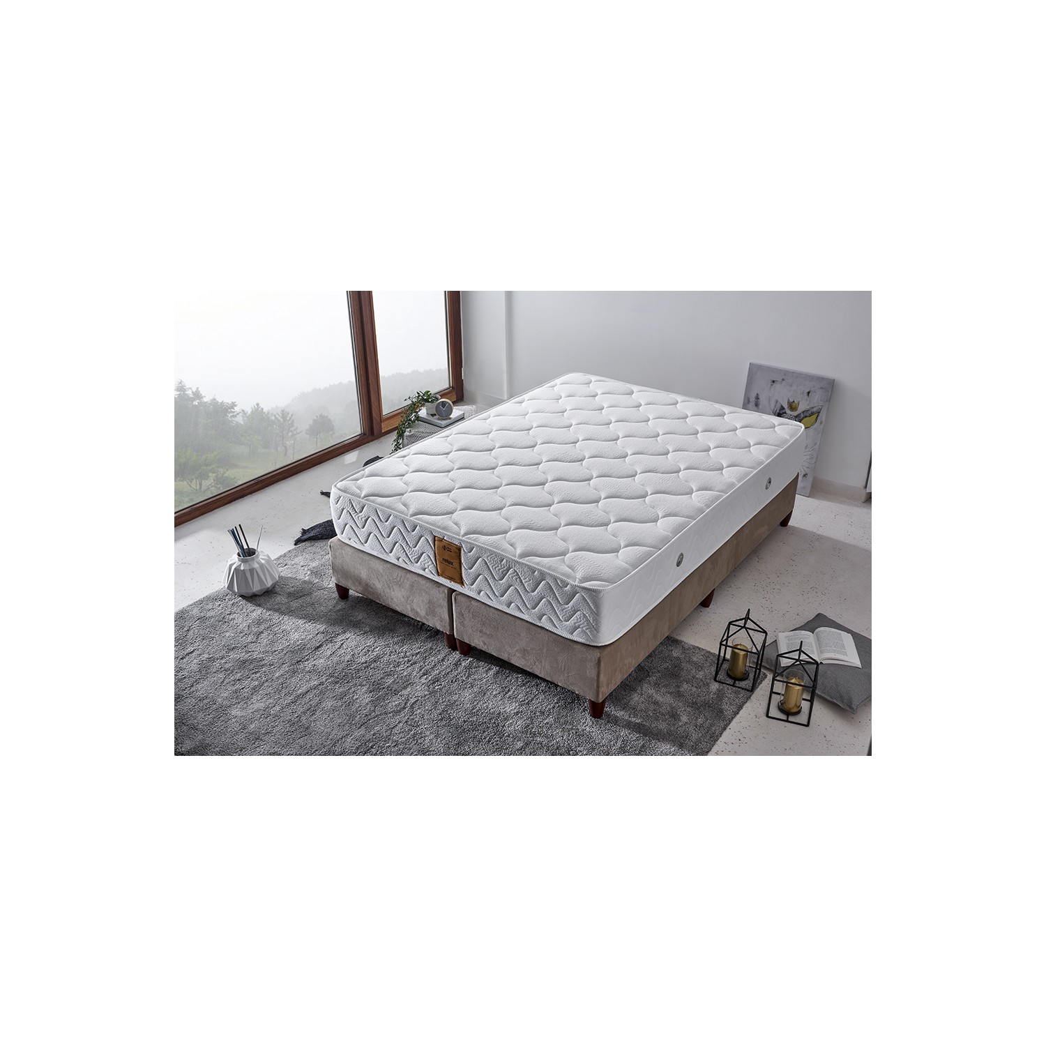 Niron Yatak Relax 28 cm OrtaSert Lüks 180 x 200 Cm Çift Niron Yatak Relax 28 cm OrtaSert Lüks 180 x 200 Cm Çift