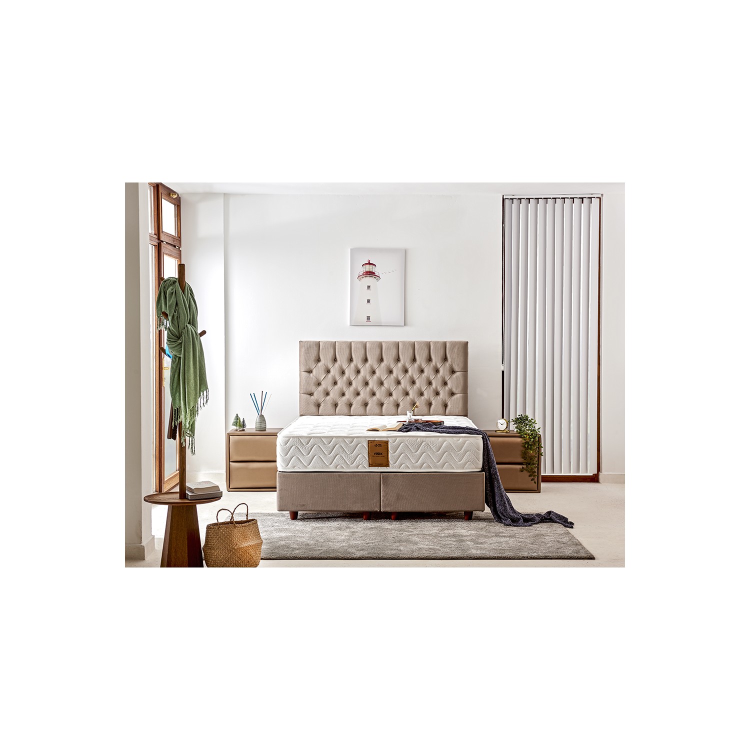 Niron Yatak Relax 28 cm OrtaSert Lüks 160 x 200 Cm Çift
