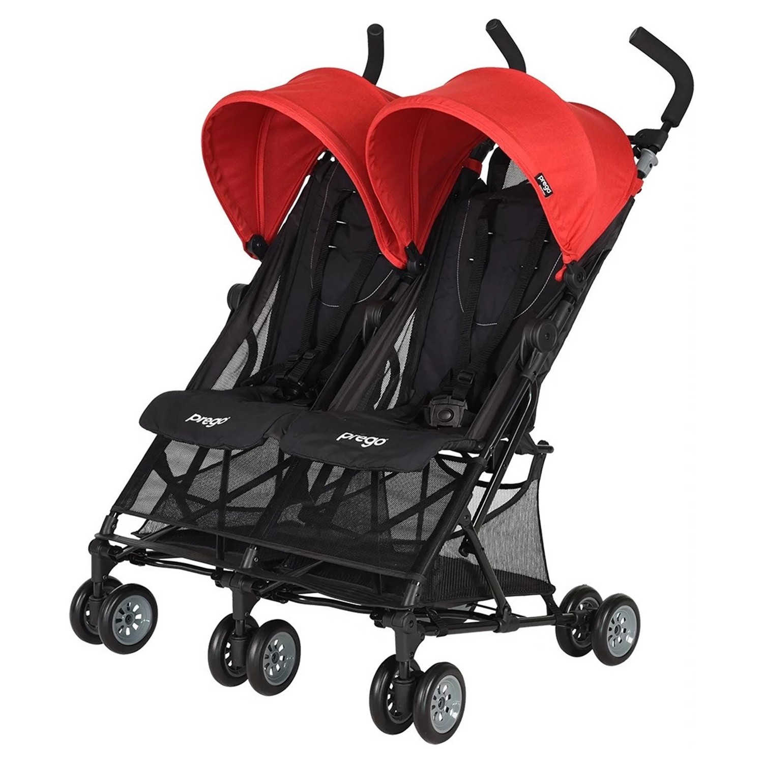 Prego Momentum İkiz Bebek Arabası Kırmızı Fiyatı