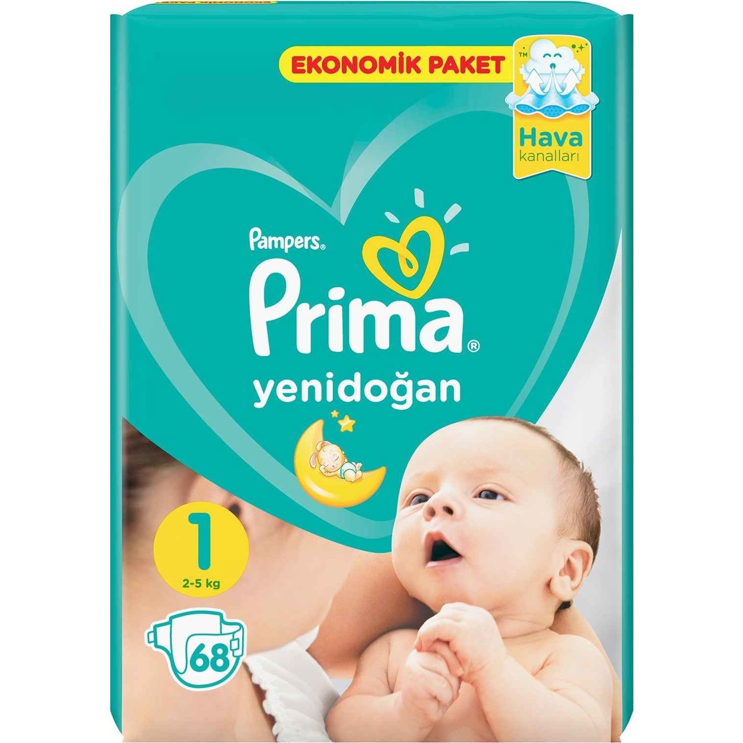 Prima Bebek Bezi Yeni Bebek 1 Beden 68 Adet Yenidoğan Fiyatı