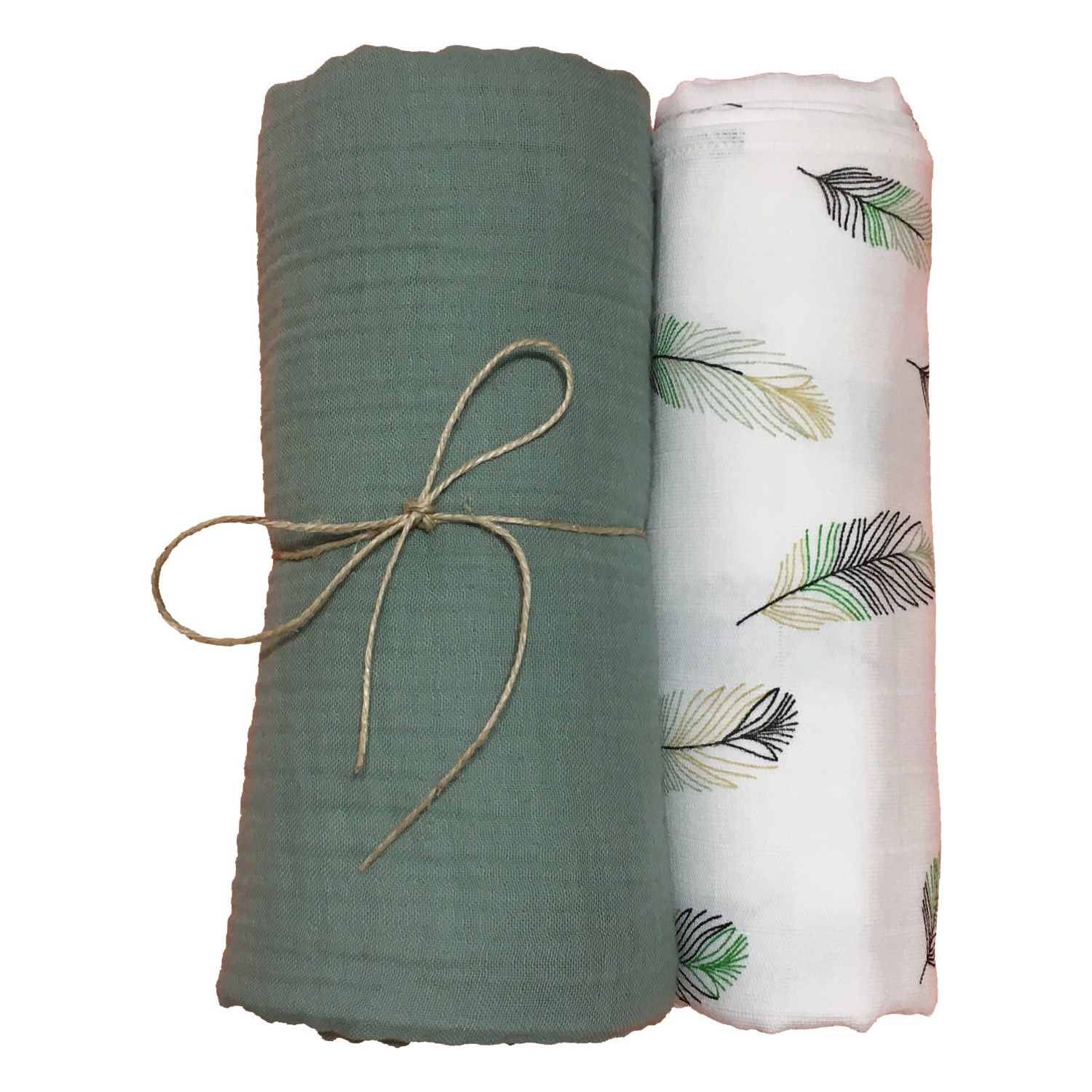 Minidjique Multi 4 Katlı Müslin Bebek Örtüsü Ikili Set