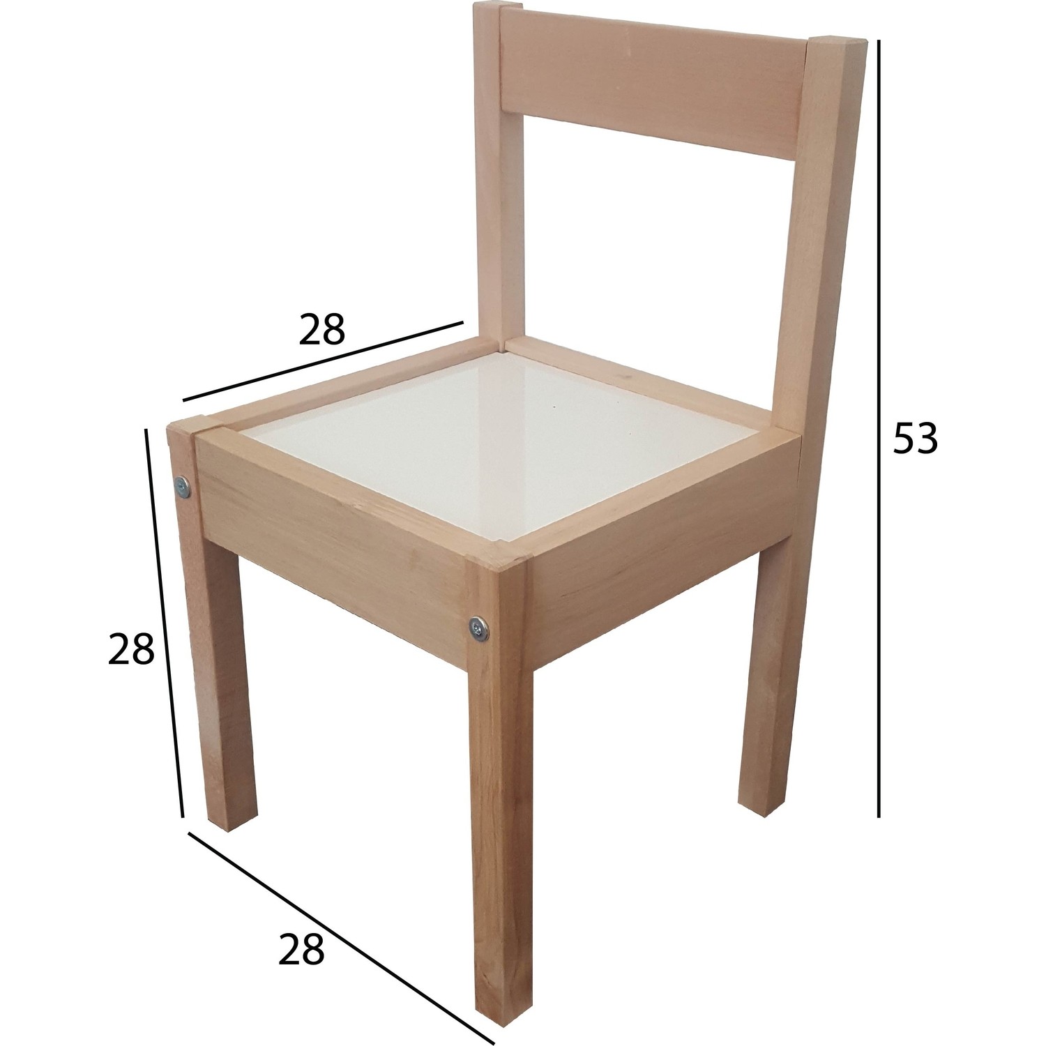 Makeart Baby Montessori Yaz Sil Masa Sandalye Takımı
