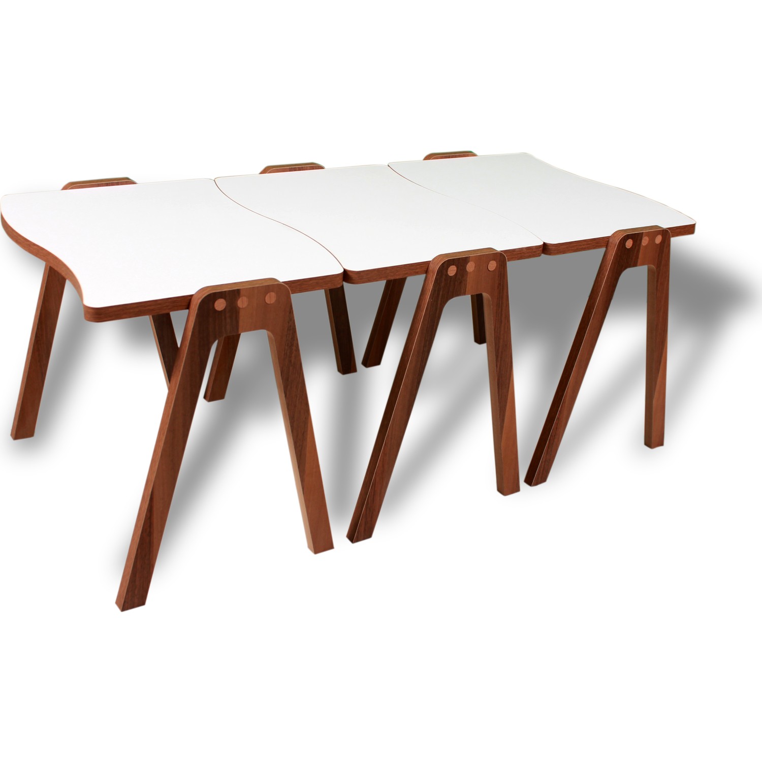 Albero Mobilya Melodi Beyaz 3�lü Zigon Sehpa Fiyatı Albero Mobilya Melodi Beyaz 3�lü Zigon Sehpa Fiyatı