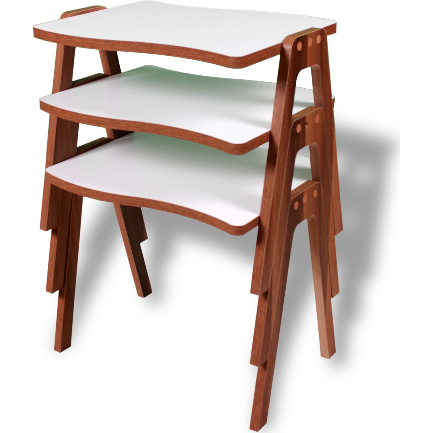 Albero Mobilya Melodi Beyaz 3�lü Zigon Sehpa Fiyatı Albero Mobilya Melodi Beyaz 3�lü Zigon Sehpa Fiyatı