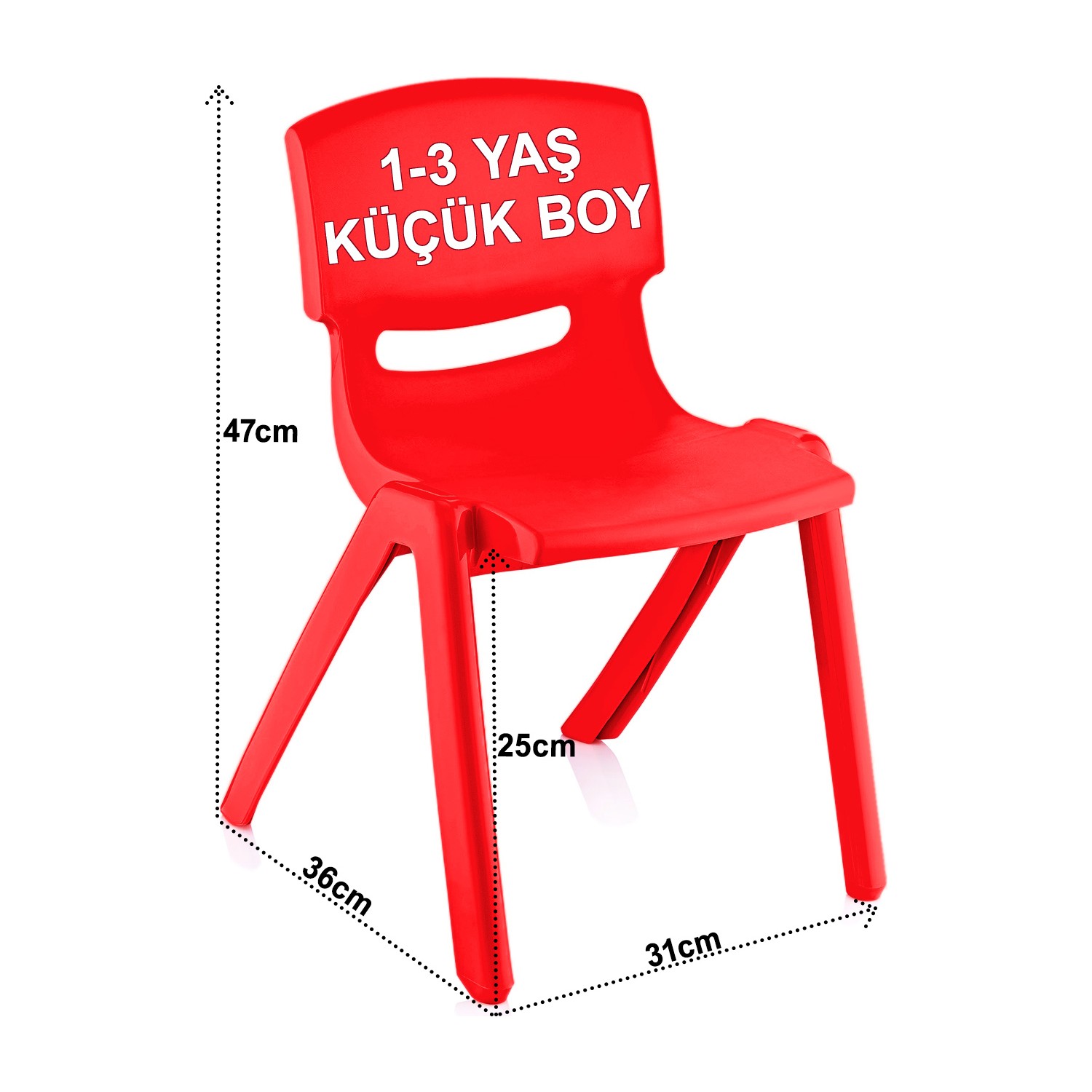 Banadabul Küçük Şirin Çocuk Sandalyesi Kırmızı 13 Yaş Fiyatı