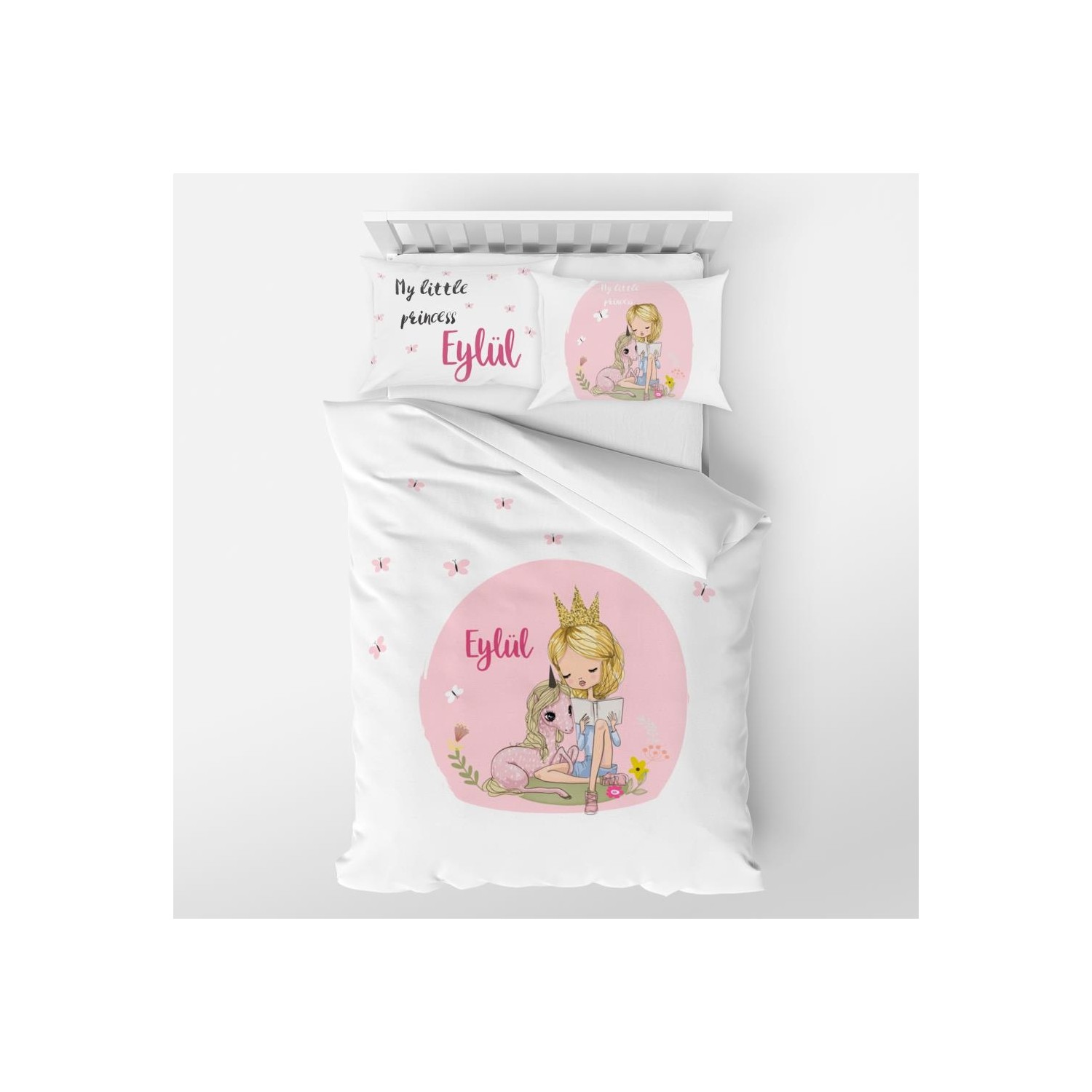 Homamia Kişiye Özel Tek Kişilik Nevresim Takımı Unicorn ve Fiyatı