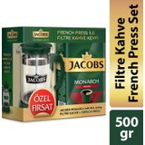 Jacobs Monarch Aroma Filtre Kahve 500gr + Frechpress