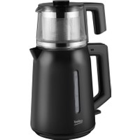Beko Bkk 2221 C Siyah Cam Demlikli Çay Makinesi