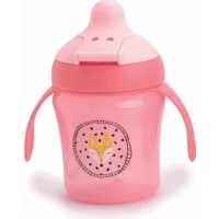 Suavinex Silikon Damla Akıtmaz Eğitici Bardak 4+ Ay 200 ml Pembe