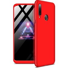 Kılıfist Galaxy A20S Kılıf Zore 360 Tam Koruma 3 Parça Ays Kapak Kırmızı