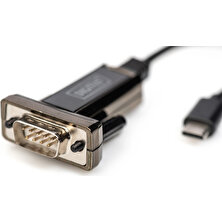 Digitus USB Tip C - Seri (RS232) Çevirici 1m Kablolu