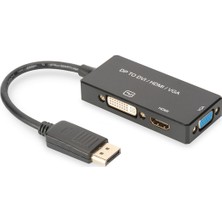 Digitus Displayport Çeviricisi 3 In 1 Multi-Media Kablosu Kablolu