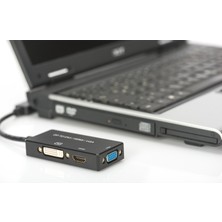 Digitus Displayport Çeviricisi 3 In 1 Multi-Media Kablosu Kablolu