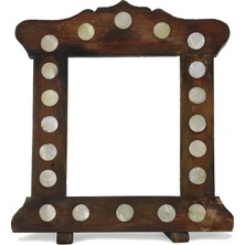 e38 EL İŞÇİLİĞİ SEDEF KAKMA  ÇERÇEVE 24*18 cm - 913