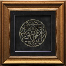 e38 EL İŞÇİLİĞİ PİRİNÇ TABLO 34*34 cm - 2609
