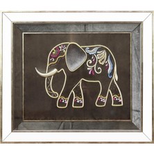 e38 EL İŞÇİLİĞİ MARAŞ İŞİ FİL  TABLO 72*65 cm - 4942