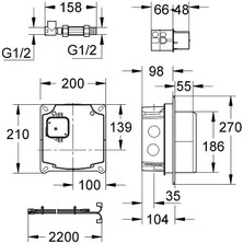 Grohe Elektronik Bataryalar İçin İç Gövde 36264000