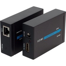 Powermaster HDMI To Cat5-Cat6 Extender 60 m Uzatıcı PM-18232