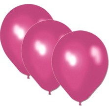 Partipan Metalik Balon Fuşya 10'lu