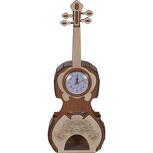 Wood Kids Ahşap Gitar Modeli Duvar ve Masa Saati