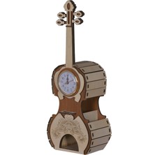 Wood Kids Ahşap Gitar Modeli Duvar ve Masa Saati