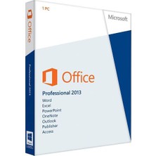 Microsoft Office 2013 Profesyonel 32/64 Bit Süresiz Lisans