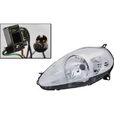 Dega Fiat Grande Punto 2006-2009 Ön Far Elektrikli Motorlu Krom. Sol